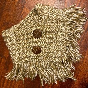 White and Brown One Size Schal